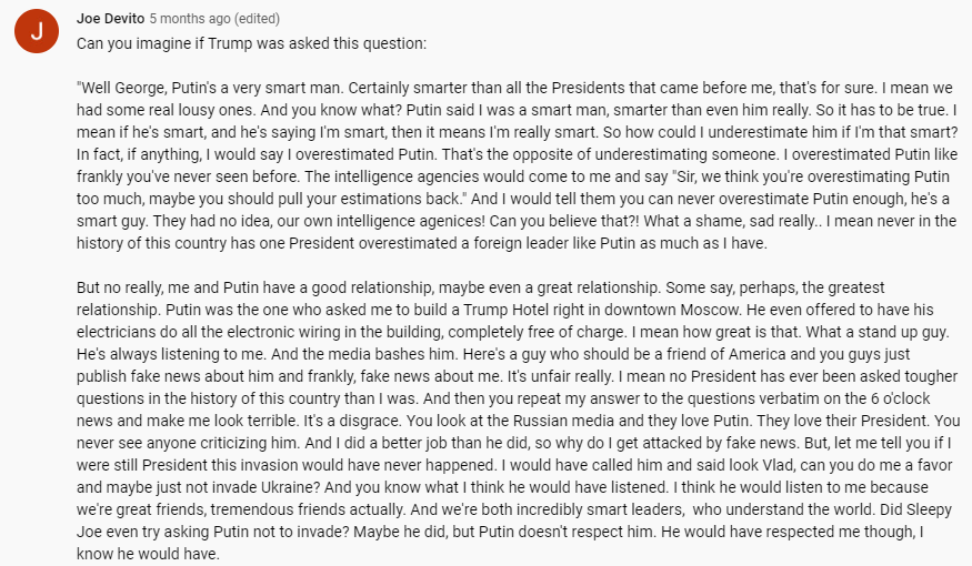 Barack Obama On Putin